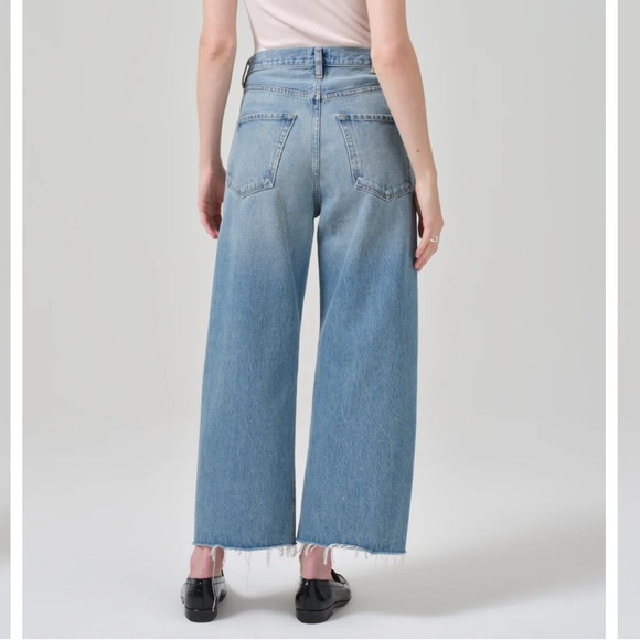 Citizens of Humanity Ayla Crop raw hem jean in Sodapop - Picture 5 of 11